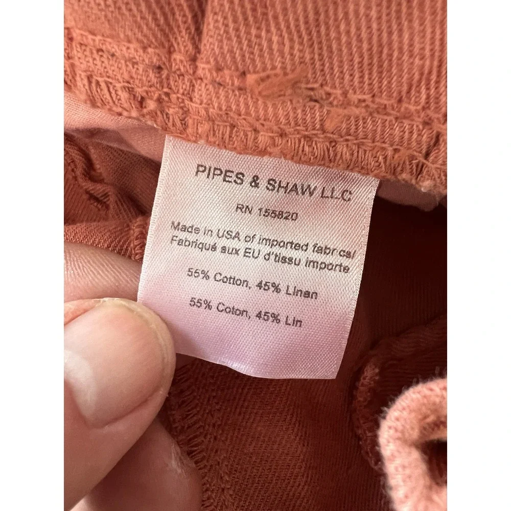 Veronica Beard Pants Size 2‎ With Robe Belt Coral Color